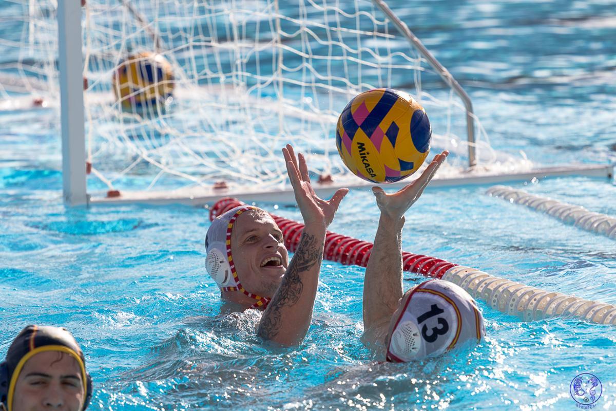 Entrenamiento de la selección española de waterpolo en Mallorca