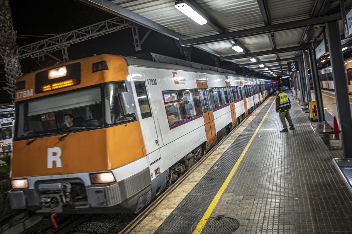 En el tren del botellón a Mataró