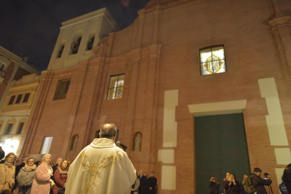 Inauguración de la fachada de la iglesia de Santa María de Cartagena