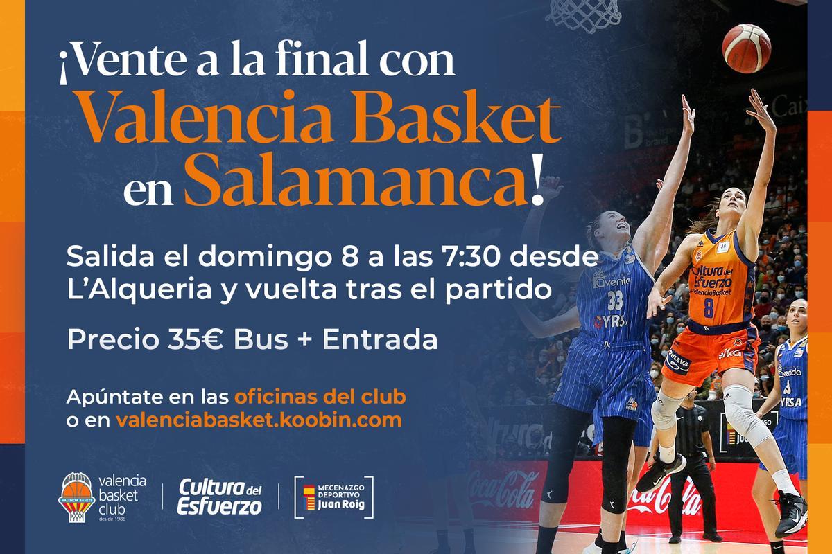 Promoción del Valencia Basket para el viaje a Salamanca por la LF Endesa