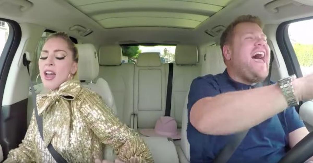 Lady Gaga se atreve a participar en el 'carpool karaoke' de James Corden