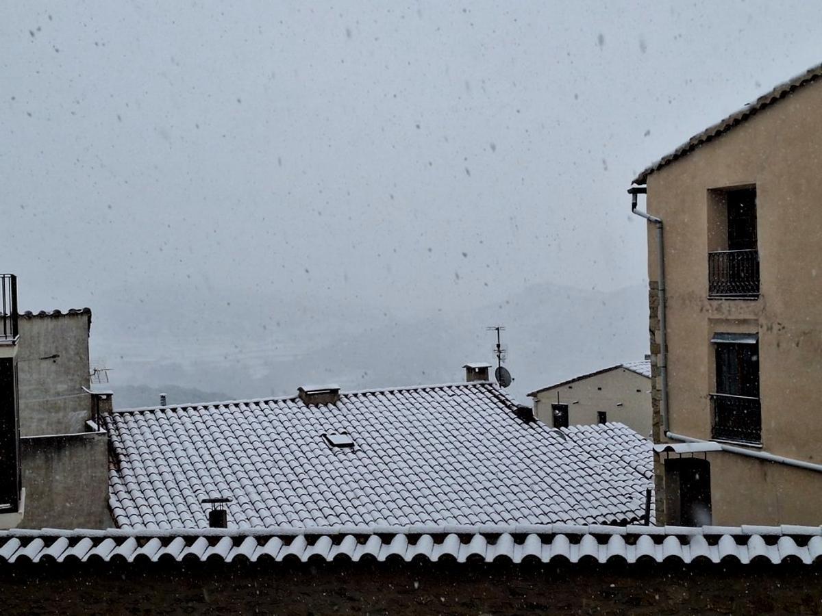 Las imágenes de Morella cubierta de nieve en Navidad