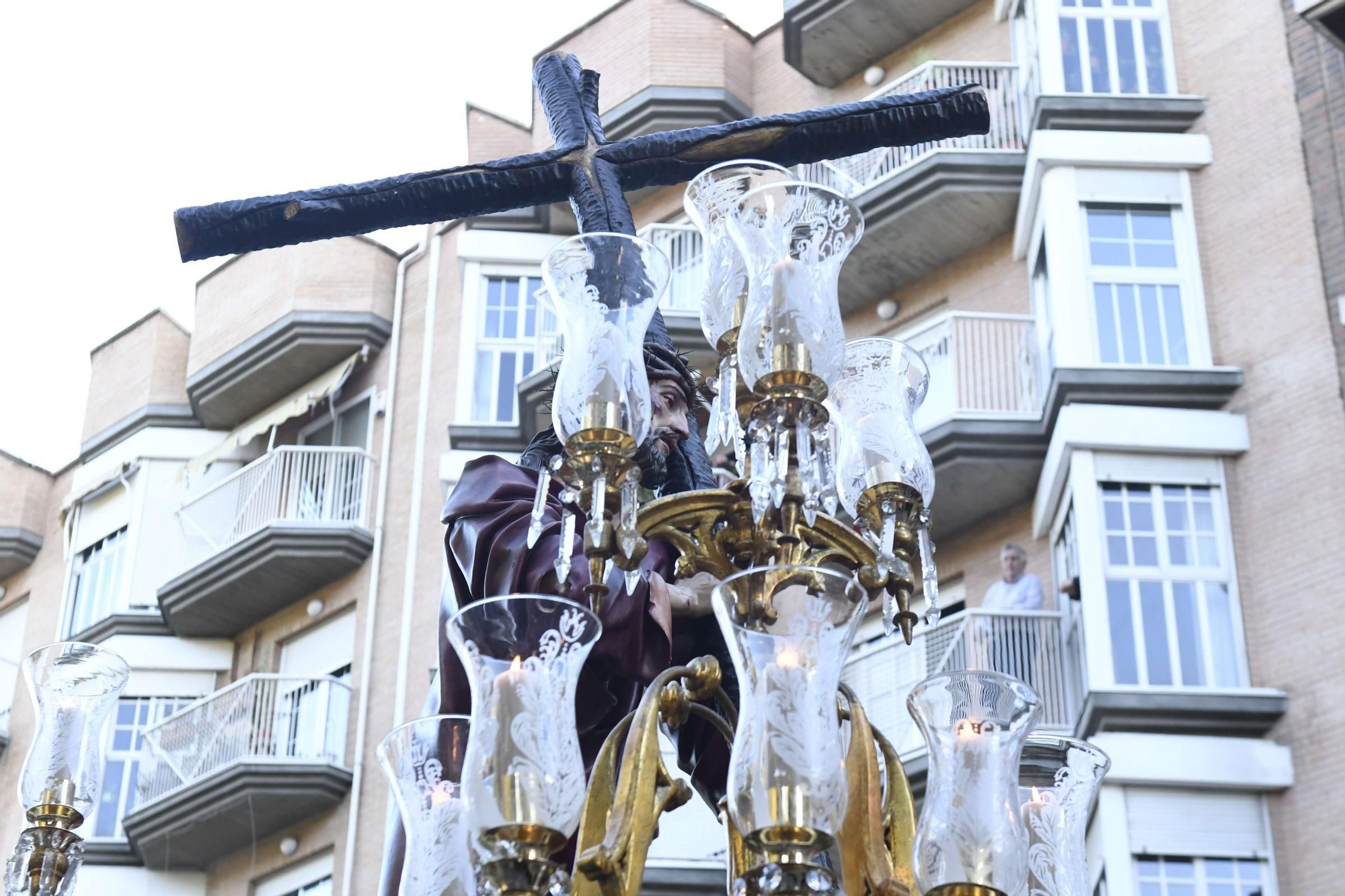 Procesión de la Soledad del Calvario en la Semana Santa de Murcia 2025.