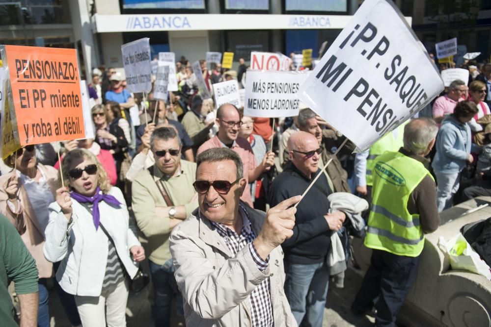 Manifestación de pensionistas en A Coruña