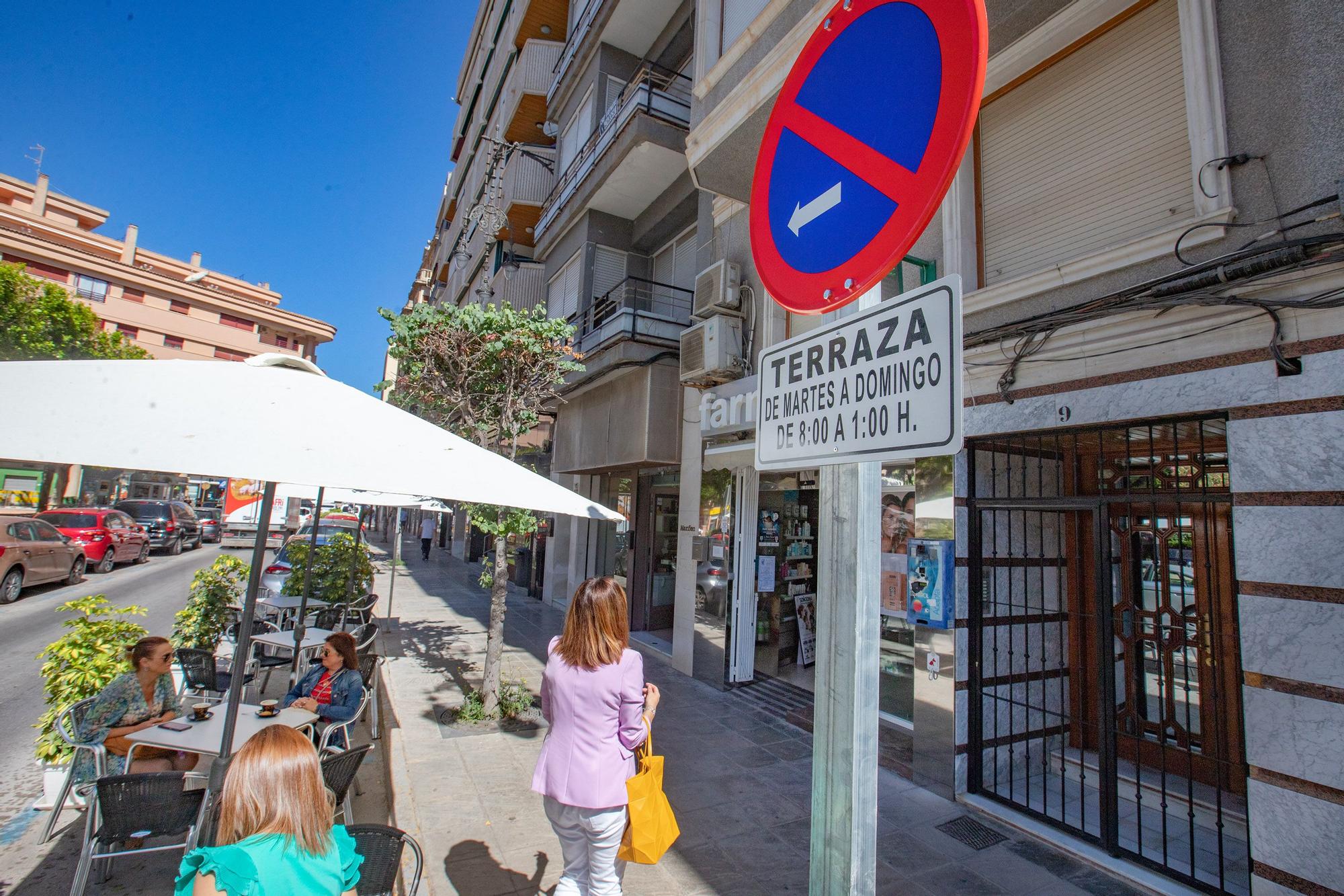 Orihuela reajusta la ocupación de las terrazas en la vía pública