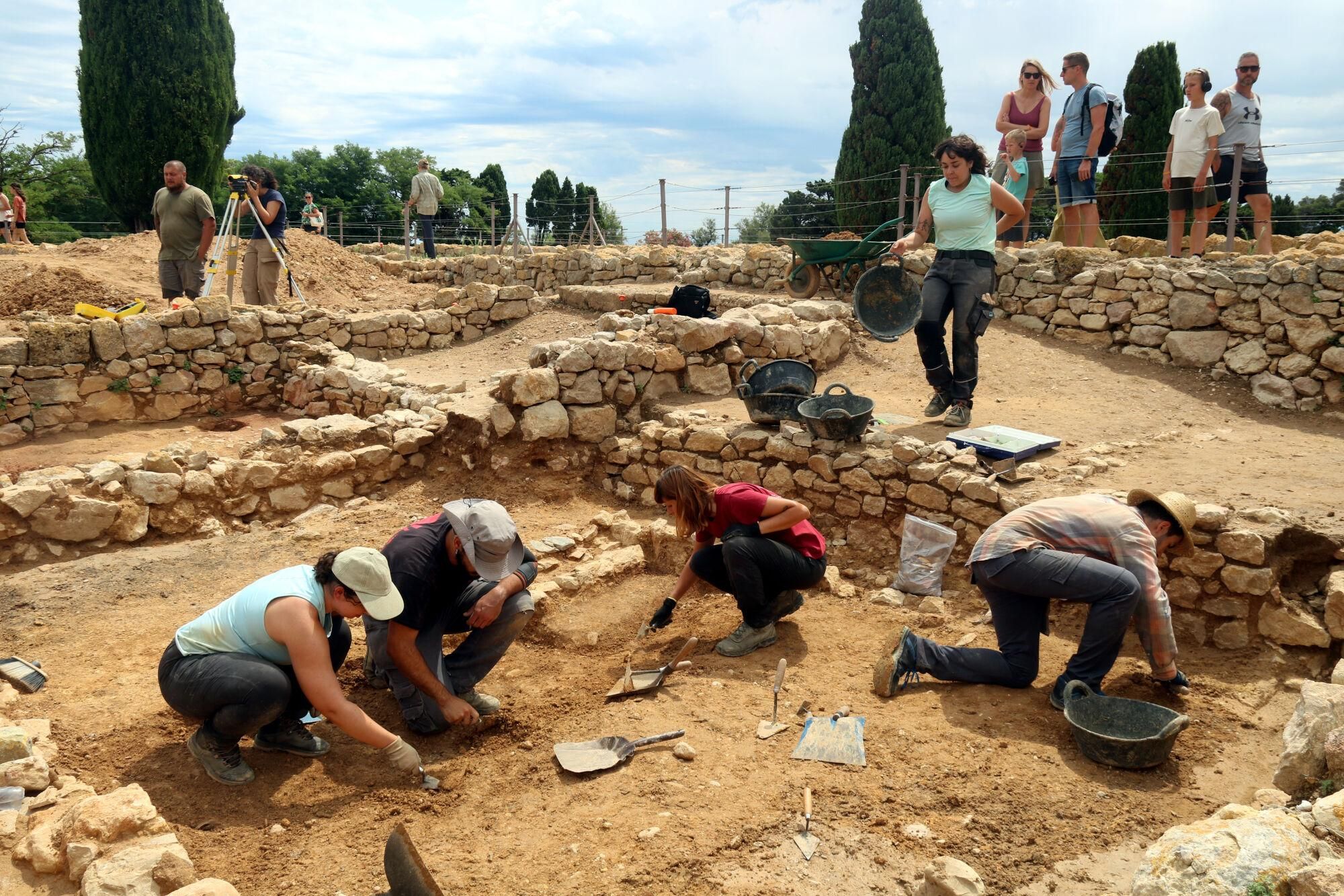 Pla general de l'excavació d'una de les dues cases gregues del segle V aC que formaven part de la Neàpolis
