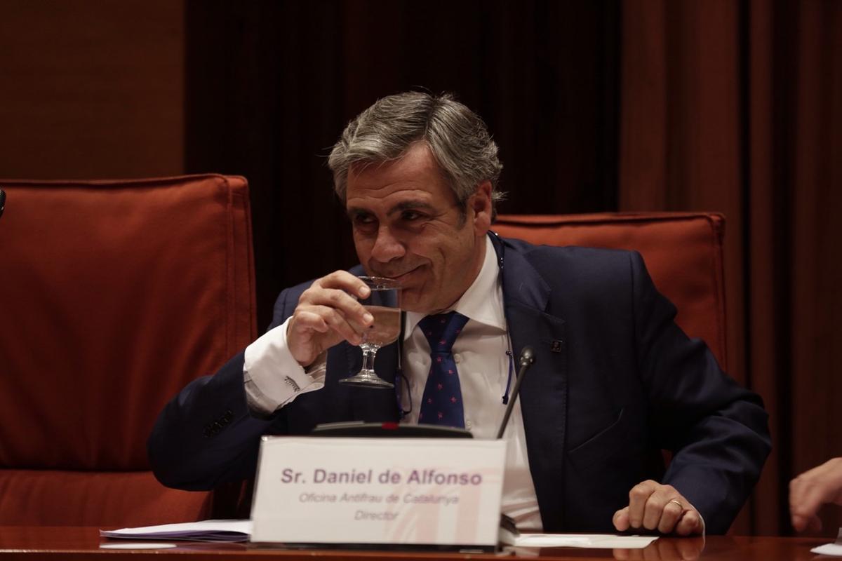 De Alfonso, durante su comparecencia en el Parlament.