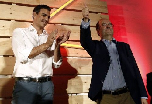 Cierre de campaña del PSC antes del 27 S