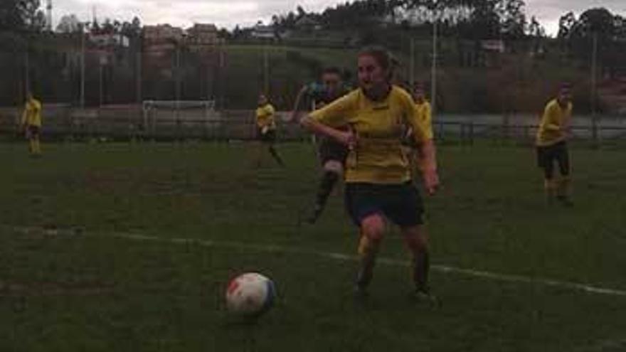 Un instante del Hispano-Langreo Femenino.