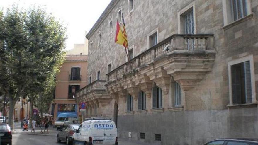 Exterior de la sede de la Audiencia Provincial de Palma.