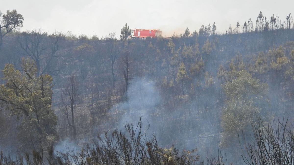 Monte calcinado en Seadur, Larouco.