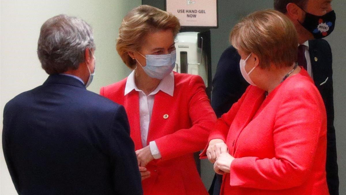 Angela Merkel y Ursula von der Leyen