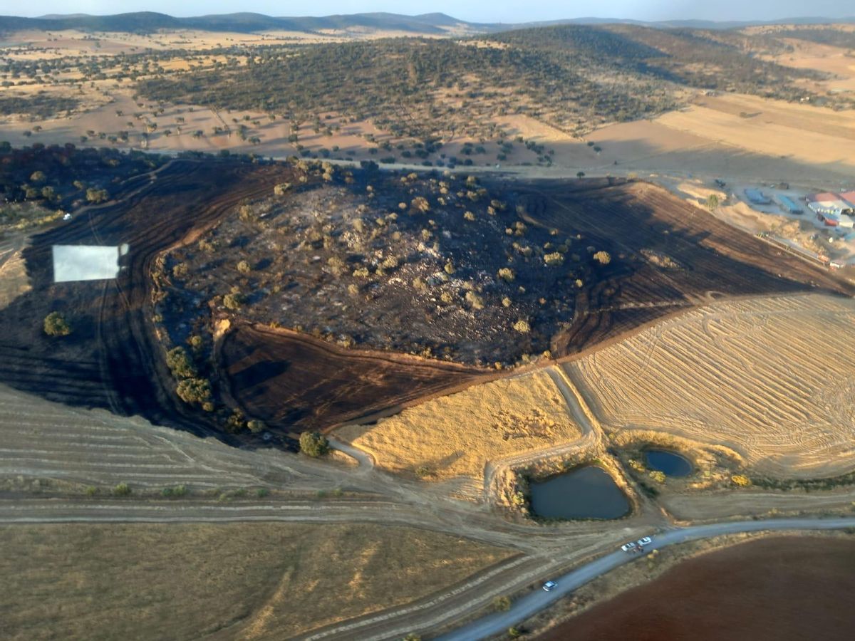 Imagen del paraje afectado.