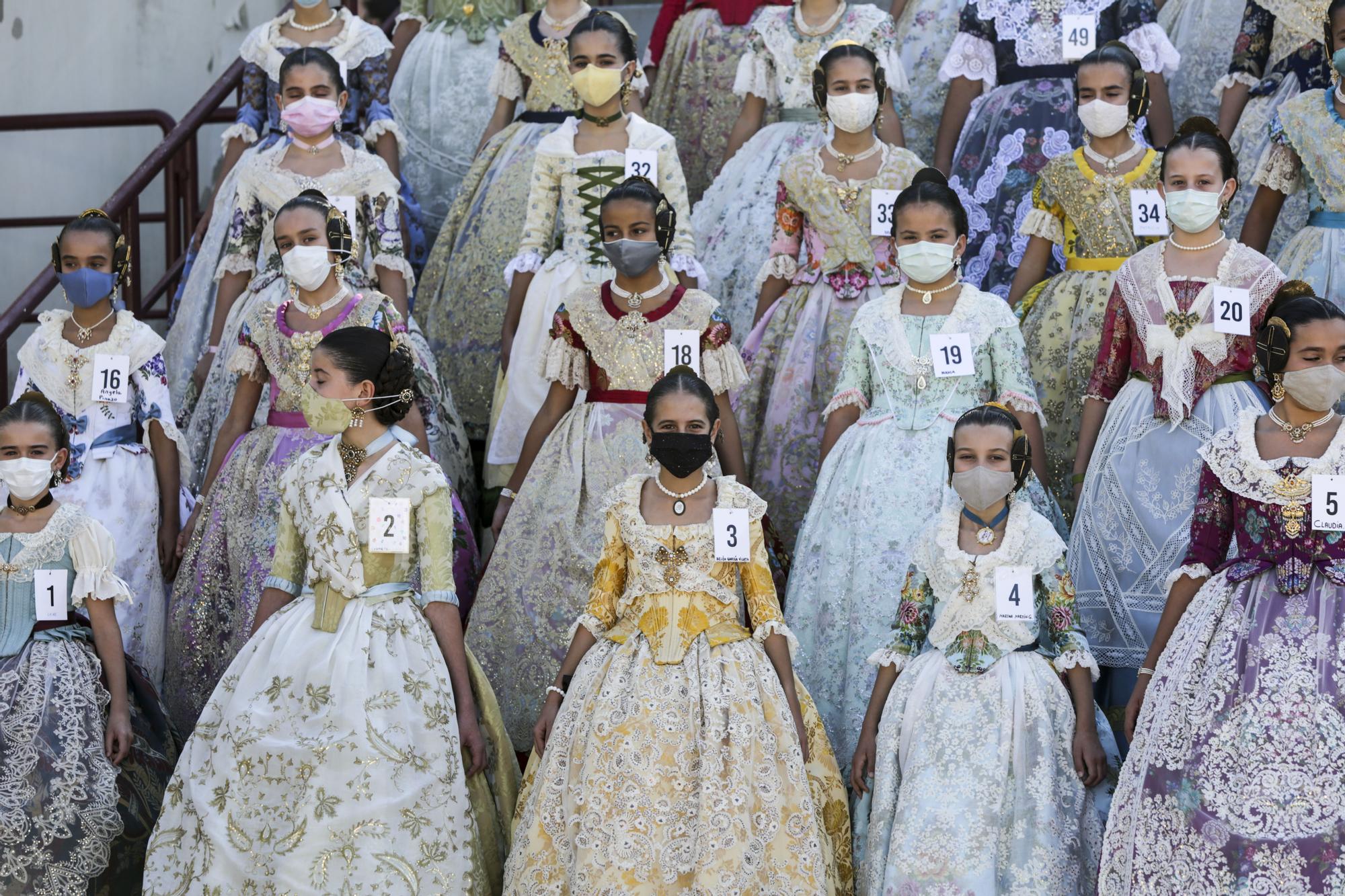 La foto oficial de las aspirantes a fallera mayor infantil de València