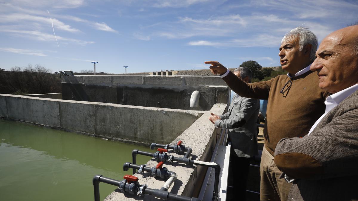 El secretario de Estado de Medio Ambiente, Hugo Morán, el día en el que se entregaron las obras del trasvase de emergencia.