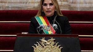 La expresidenta interina de Bolivia Jeanine Áñez.