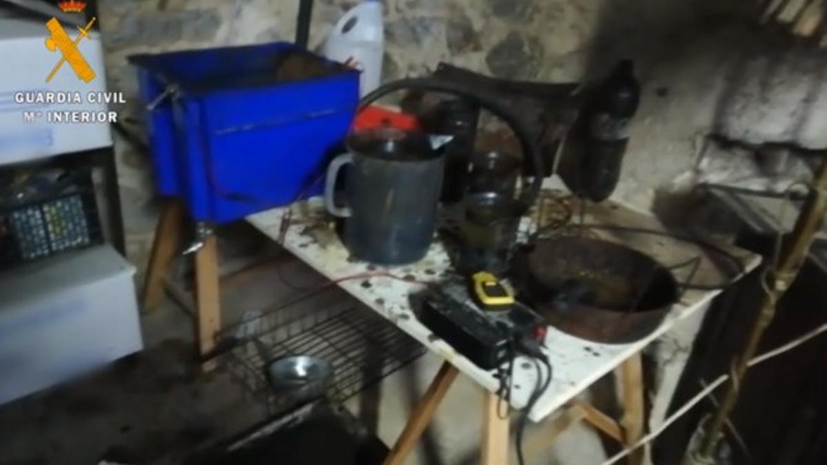 El vídeo de la Guardia Civil que muestra el material hallado a los CDR detenidos