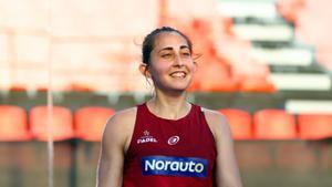 Jessica Castelló tras un entrenamiento.