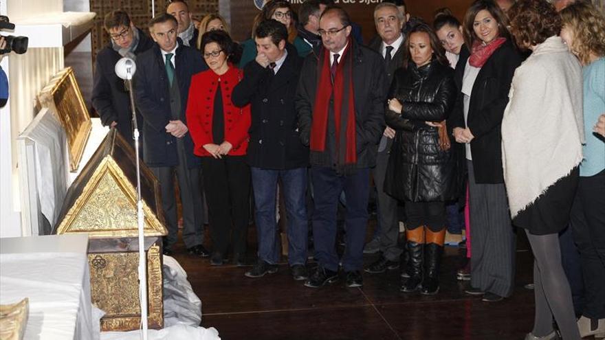 Lambán destaca el «éxito de todos» tras la vuelta de las obras