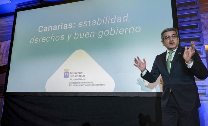 LAS PALMAS DE GRAN CANARIA. Foro Prensa Ibérica en Canarias, Vicepresidente del Gobierno de Canarias,  Román Rodríguez  | 14/01/2020 | Fotógrafo: José Pérez Curbelo