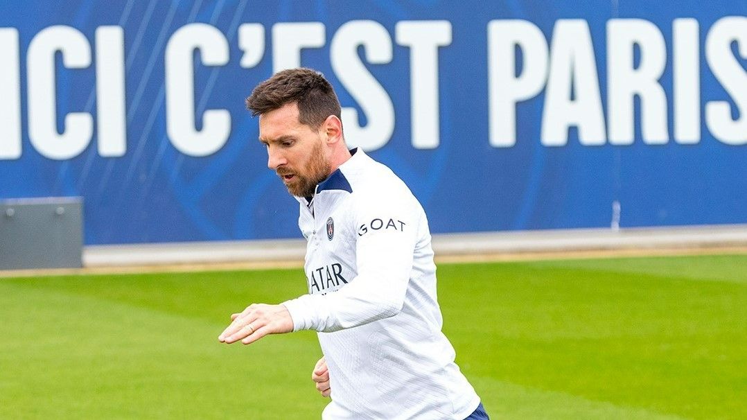 Messi, en su retorno a los entrenamientos con el Paris SG.