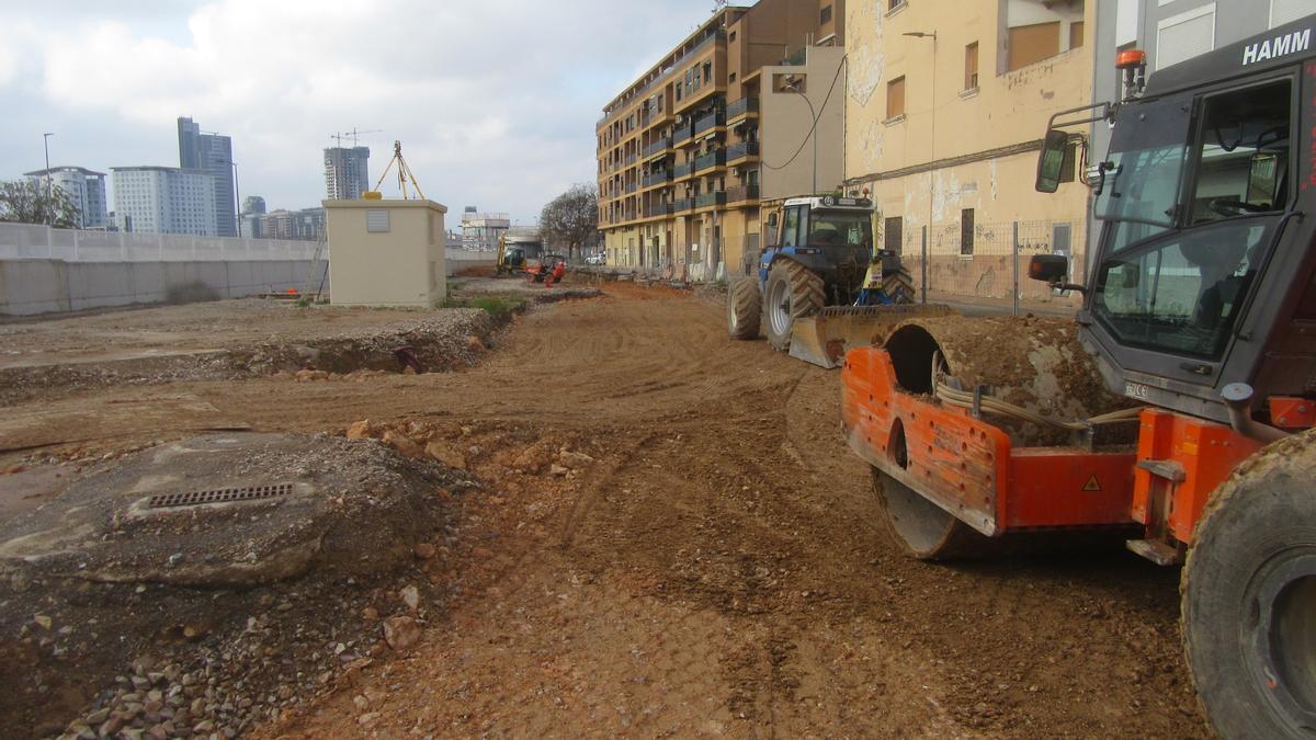 Obras en la calle Mariano Benlliure