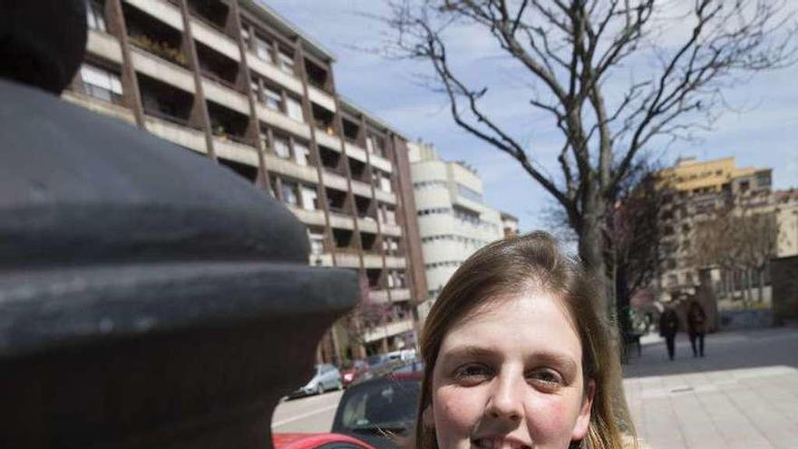 Lucía Álvarez, la portavoz de la plataforma vecinal.