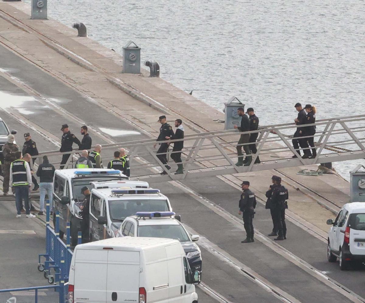 Varios detenidos en una operación antidroga en el puerto de A Coruña