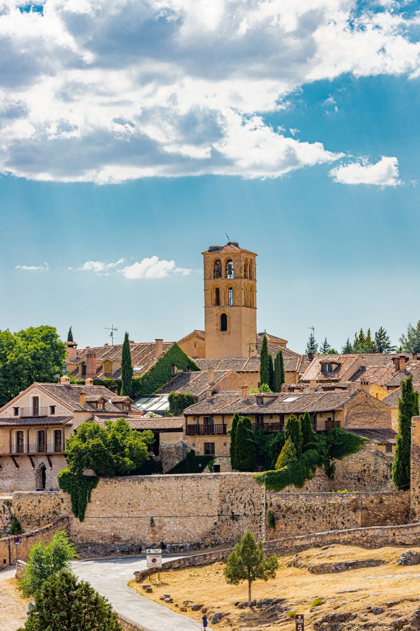Campanario de la iglesia católica de San Juan Bautista