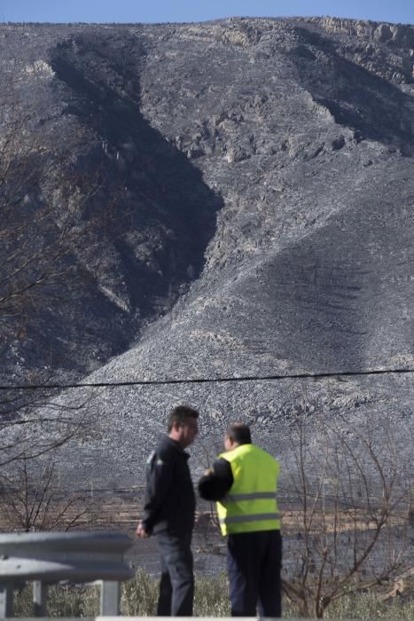 Incendio forestal en Culla