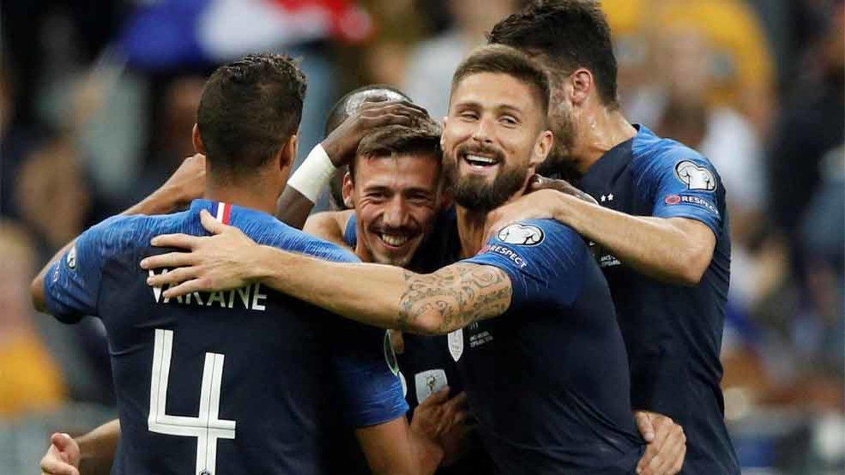 Lenglet ha celebrado su primer gol con Francia