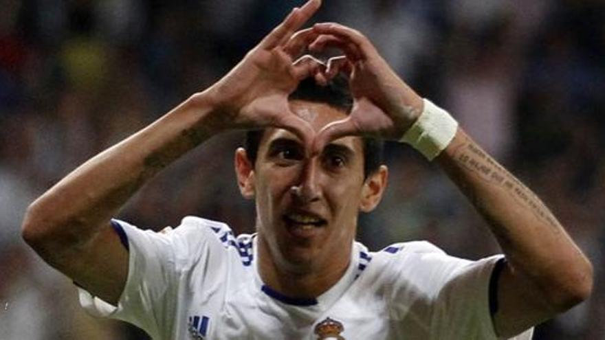 El centrocampista argentino del Real Madrid, Ángel Di María enamoró a la afición.