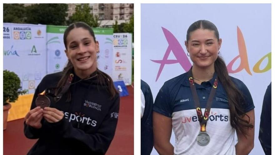 Los atletas del CA Safor Teika de Gandia logran dos medallas en el Campeonato de España Universitario