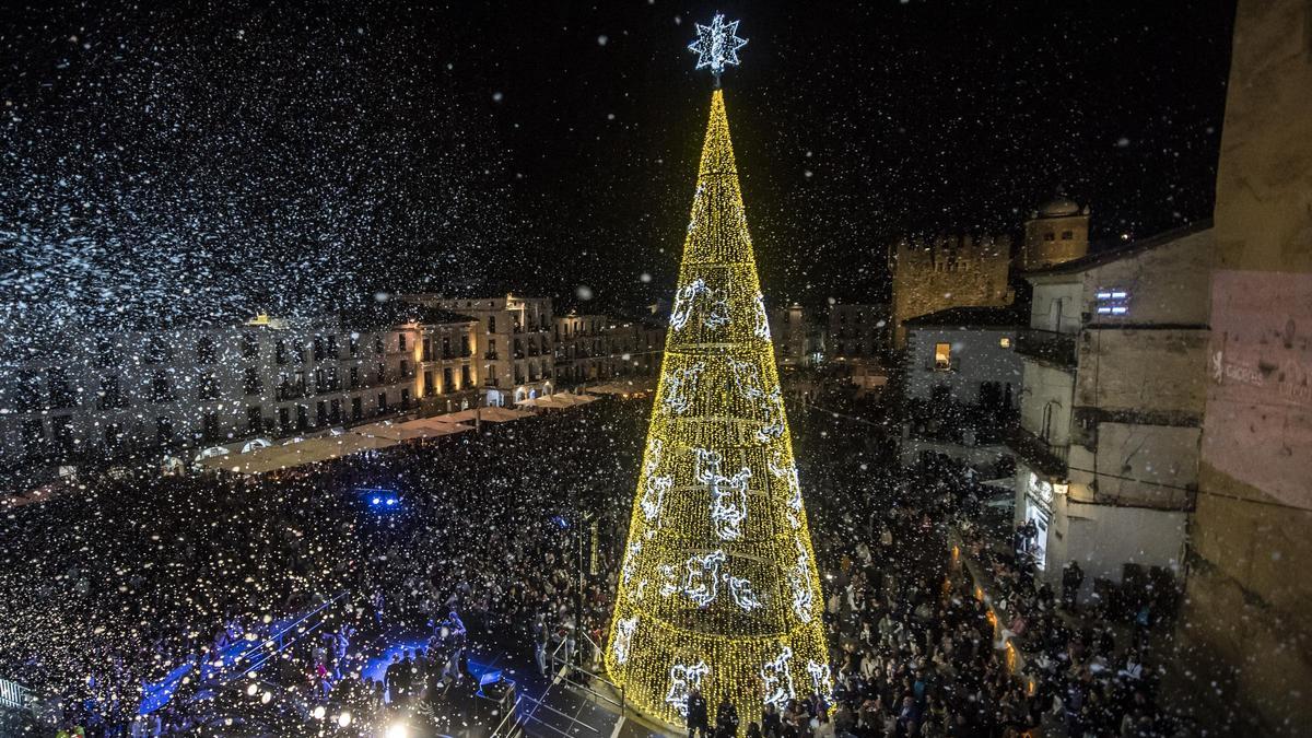 Encendido navideño en diciembre de 2024.