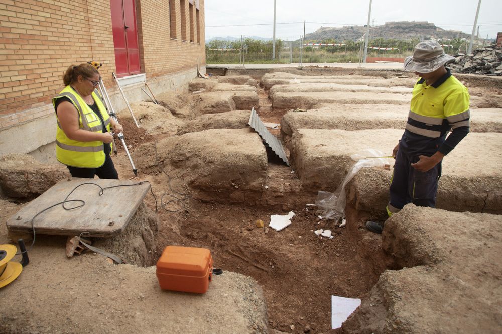 Enterramientos islámicos del S.X salen a la luz en el parque de bomberos de Sagunt