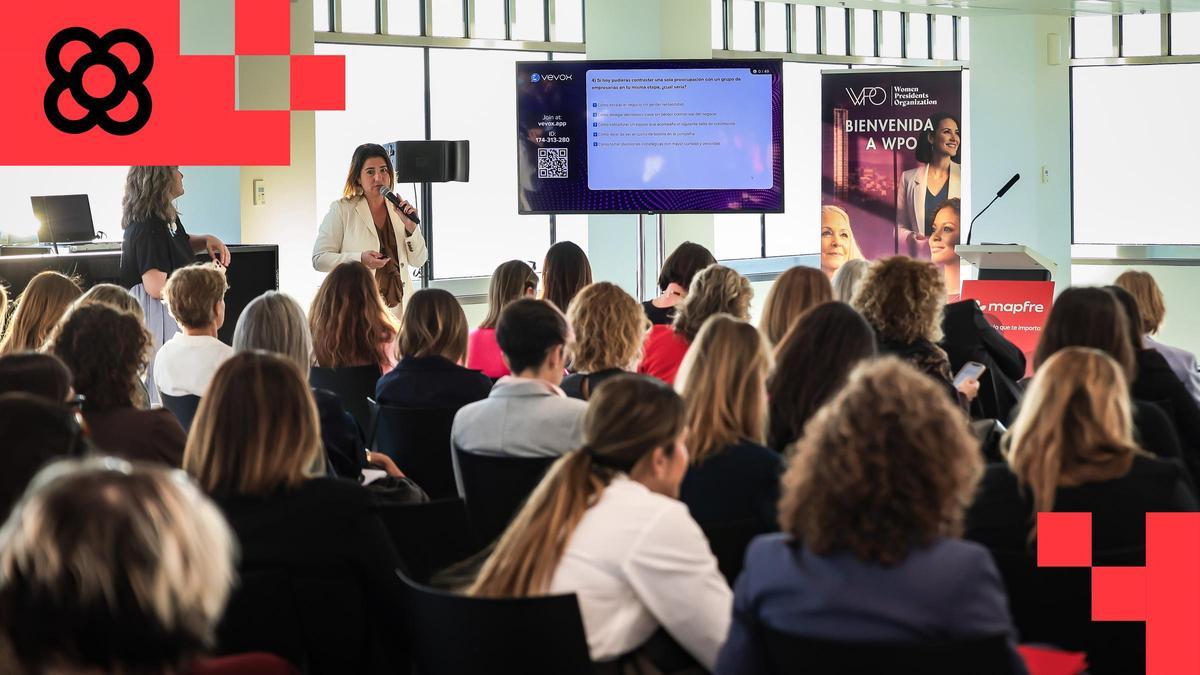 La responsable de WPO en Iberia y LATAM, Valeria Rodríguez, en la presentación oficial del capítulo de Barcelona