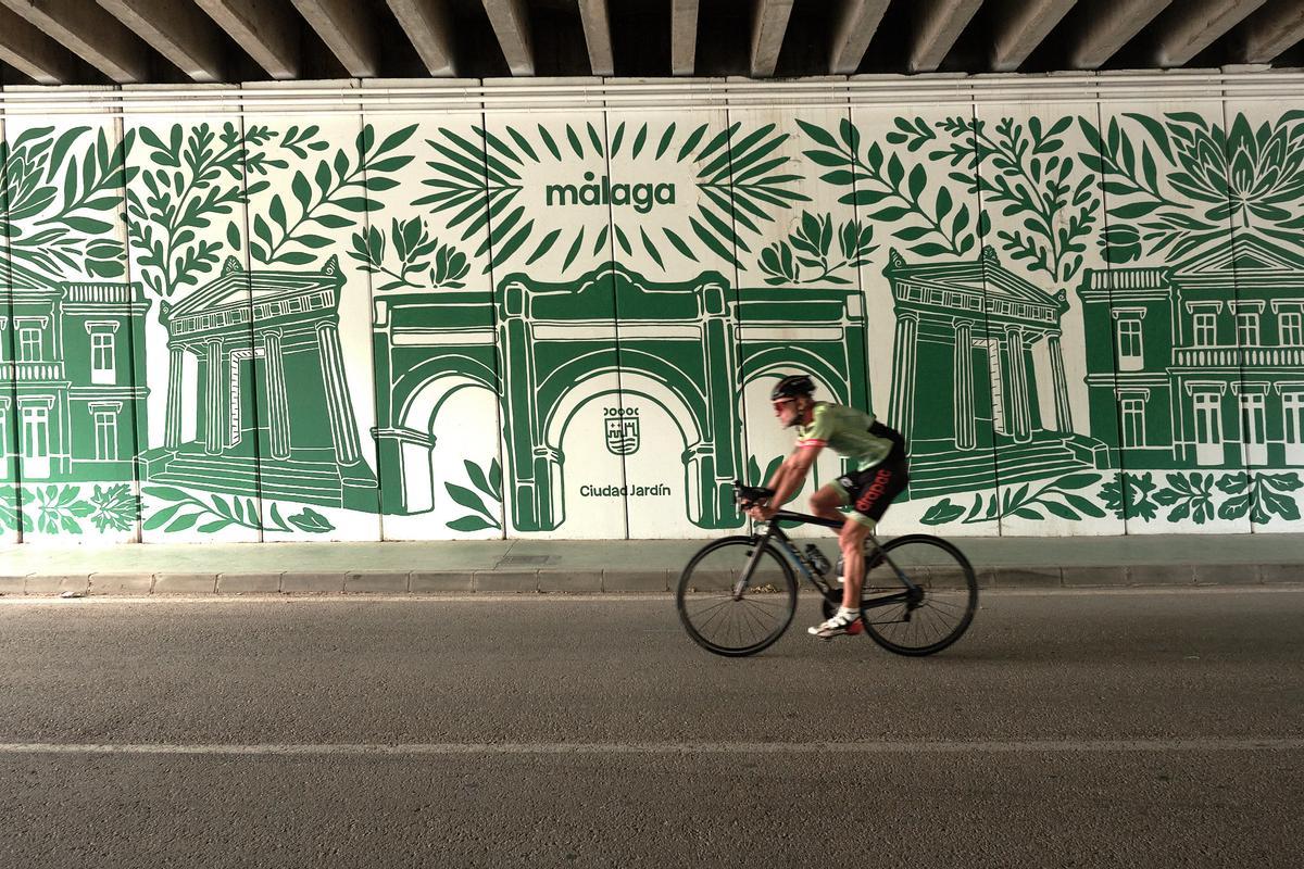 Mural inspirado en el Jardín Botánico de la Concepción.