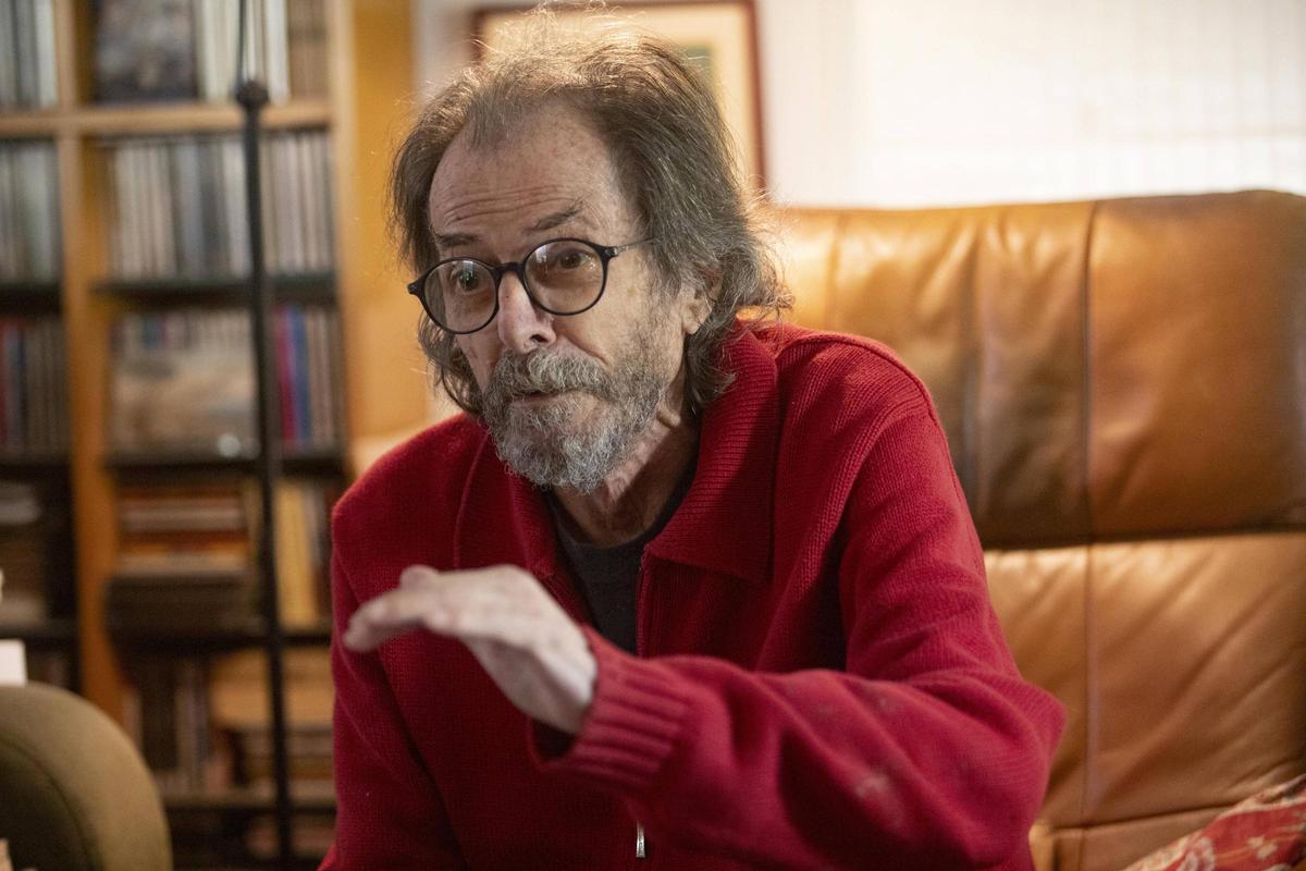 Josep Piera en octubre en una entrevista para Levante-EMV.