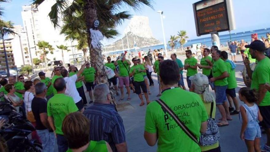 Pitada policial en pleno paseo marítimo de Calp