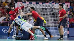 Imagen del partido por el bronce entre España y Eslovenia