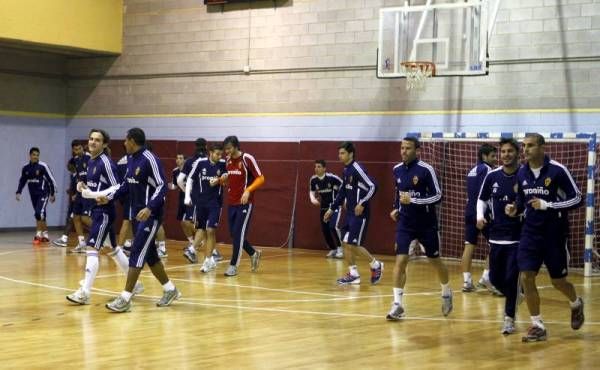 Entrenamiento del Real Zaragoza en el Príncipe Felipe