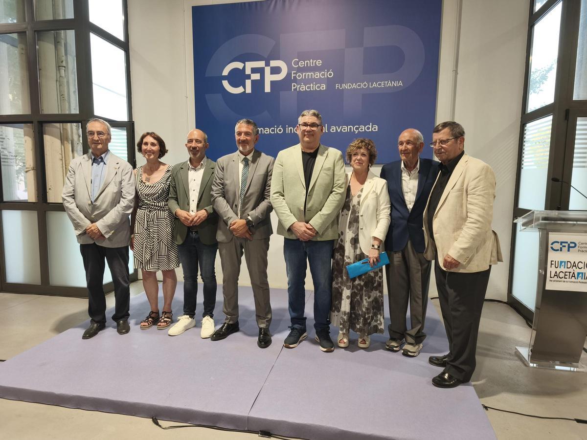D'esquerra a dreta, Vicenç Mauri, Emma Moreno, Marc Aloy, Miquel Sàmper, Dídac Contreras, Sílvia Gratacòs, Sebastià Catllà i Ramon Sanllehí