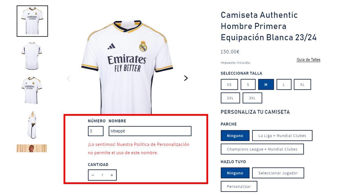 Camiseta Authentic Hombre Primera Equipación Blanca 23/24 - Real Madrid CF