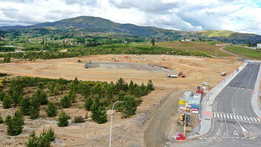 Las obras en los terrenos de Albo en Salvaterra de Miño-As Neves