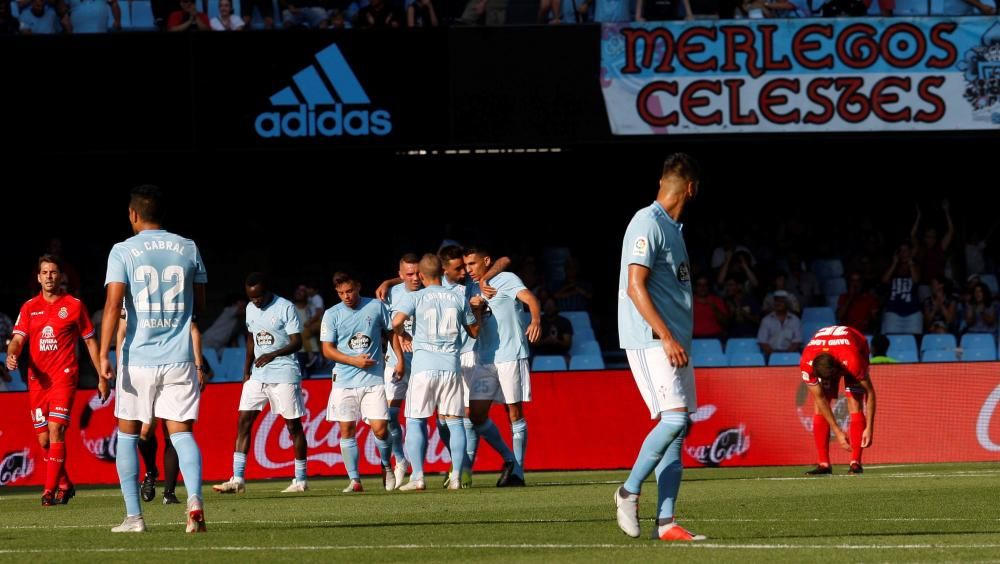 Las mejores fotografías del primer partido de Liga que midió a celestes y a pericos en Balaídos.