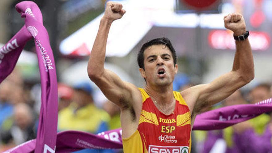 Miguel Ángel López, medalla de oro en 20 km marcha