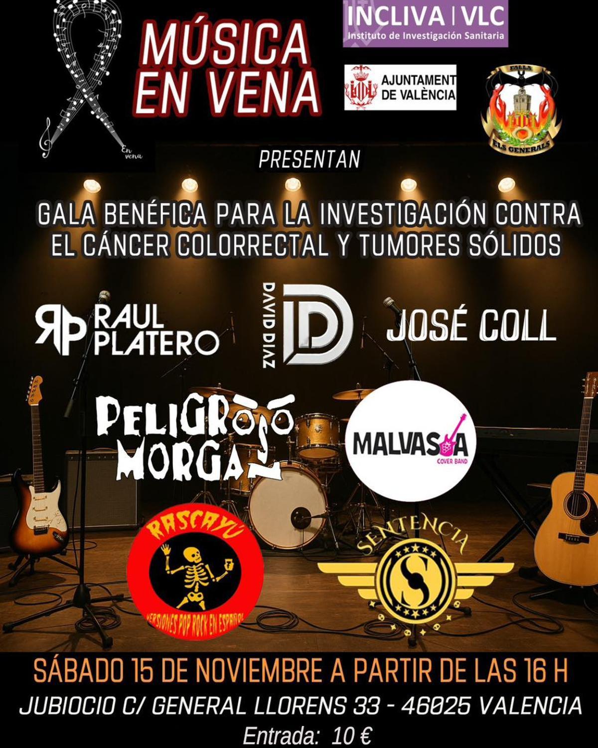 Cartel de la fiesta En Vena