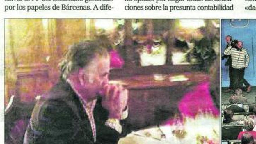 Bárcenas, en el hotel de lujo francés donde fue sorprendido.  // El Mundo