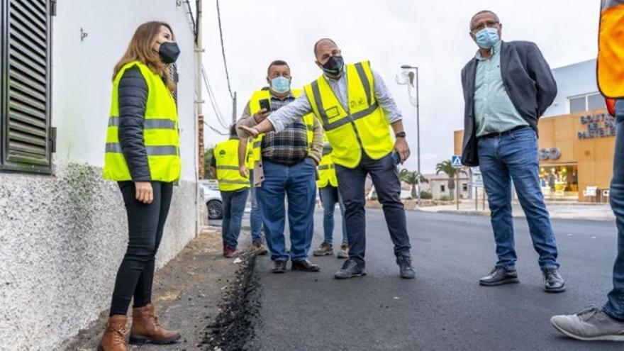 Los trabajos de mejora de dos travesías en Antigua finalizan esta semana