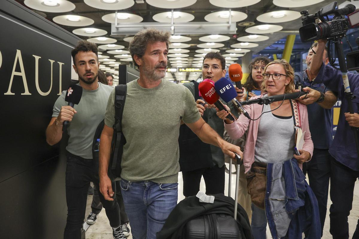 Roldolfo Sancho llega a Madrid tras visitar a su hijo